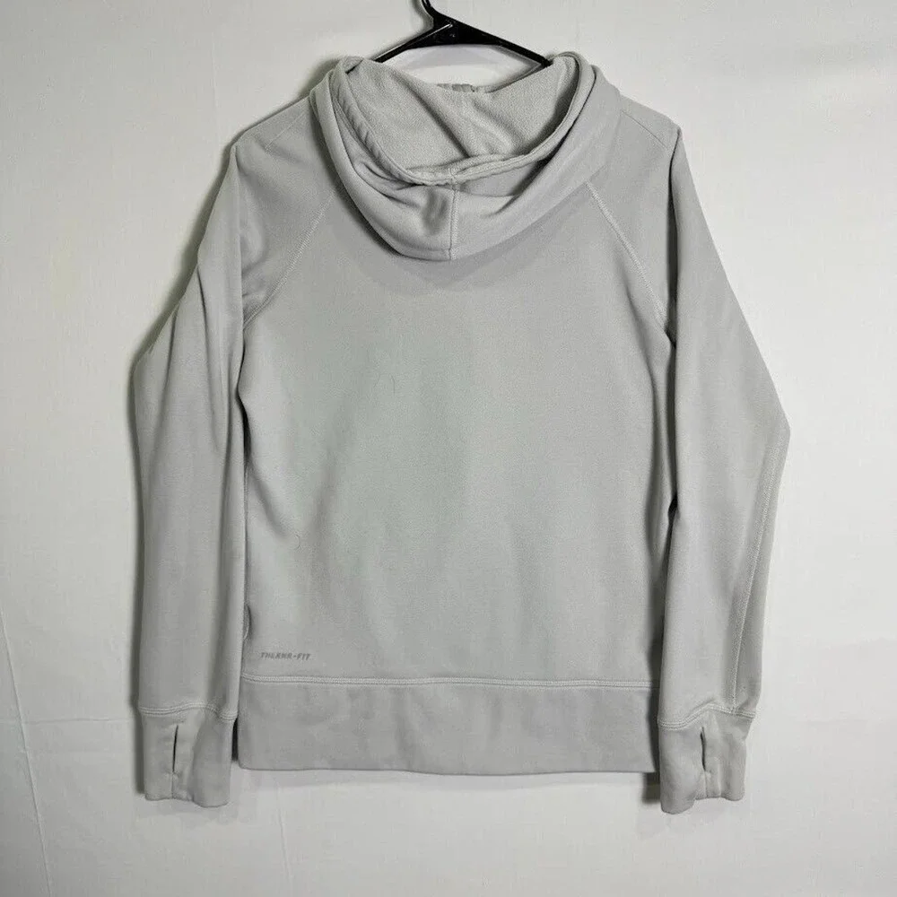 Nike Men's Therma-Fit Hoodie‎ M Gray Full Zip Fleece Sweatshirt Jacket